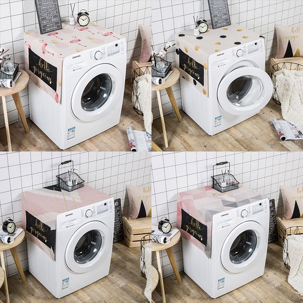 

nordic style dust cover for household appliances all-purpose covers washing machine covers single door refrigerator covers 05
