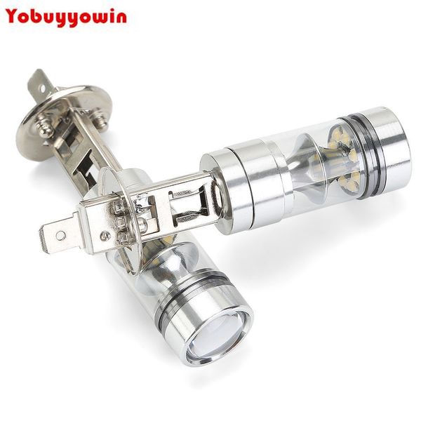 

2pieces/lot h1 100w high power ultra bright cree xpe led chips car foglamp fog light driving lights drl 1000lm white(h3 in stock