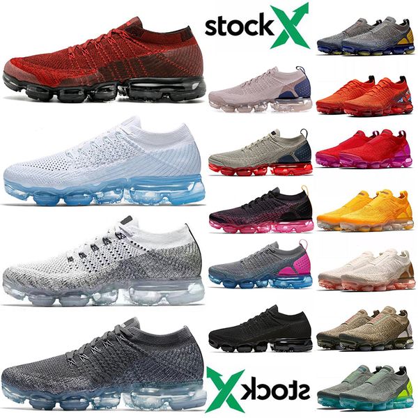 

fashion cushions fly knit 2.0 cushions running shoes dark stucco moc university gold volt grey trainers mens womens sneakers 36-45, White;red