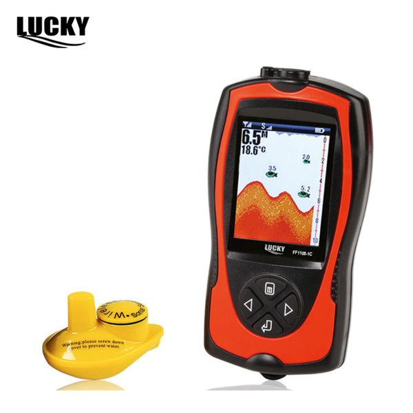 

lucky ff1108-1cw wireless sonar transducer ice/ocean/boat fish finder alarm fish finder