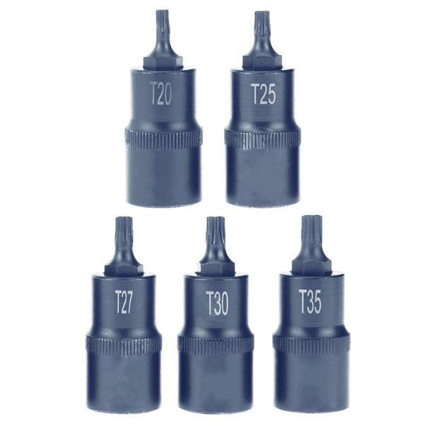 

torx screwdriver bit tool 1/2 socket bits adapter t20 t25 t27 t30 t35 t40 t45 t50 t55 t60 t70 drive socket hand tools set