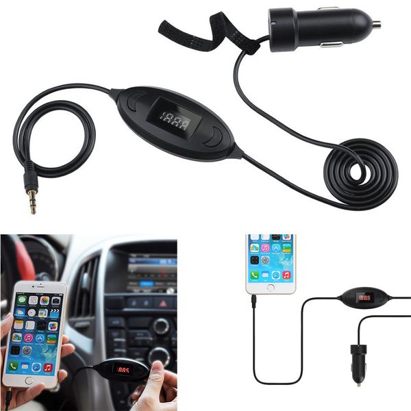 

car-styling carprie bluetooth car kit hands3.5mm aux audio music receiver player hands speaker 2.1a td0725 dropship