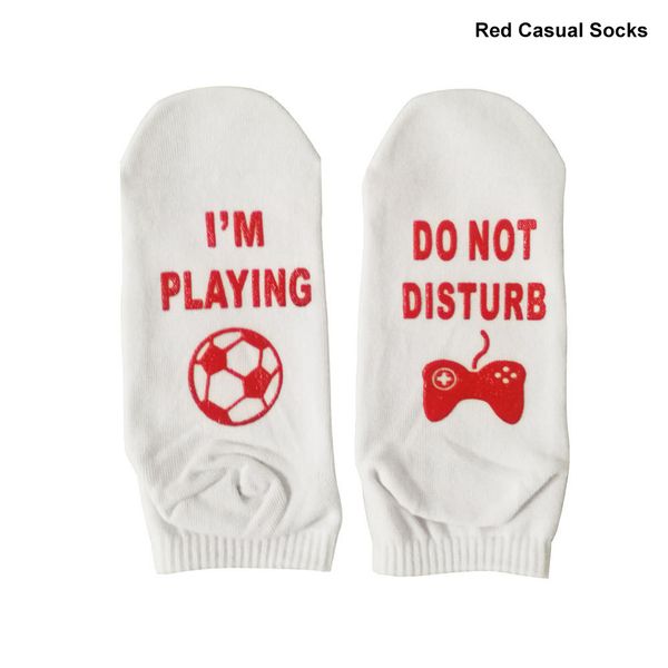 

newly 1pair gaming printed letters cotton socks breathable birthday christmas gifts bf88, Black