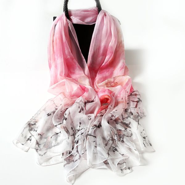 

maxi новые 10 стилей высокого класса 100% шелковицы дизайнер классический шарф женщин напечатанный шелк пляж уход вс платок шарф для женщины, Blue;gray