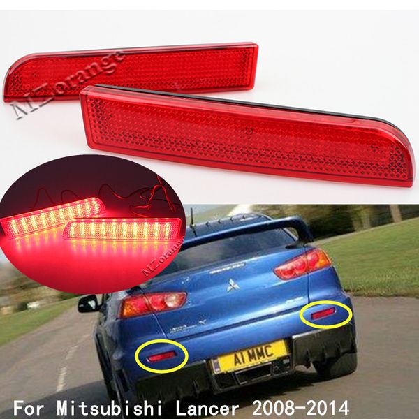 

mzorange rear bumper light for mitsubishi lancer evolution evo x/outlander sport/rvr/asx reflector light car accessories