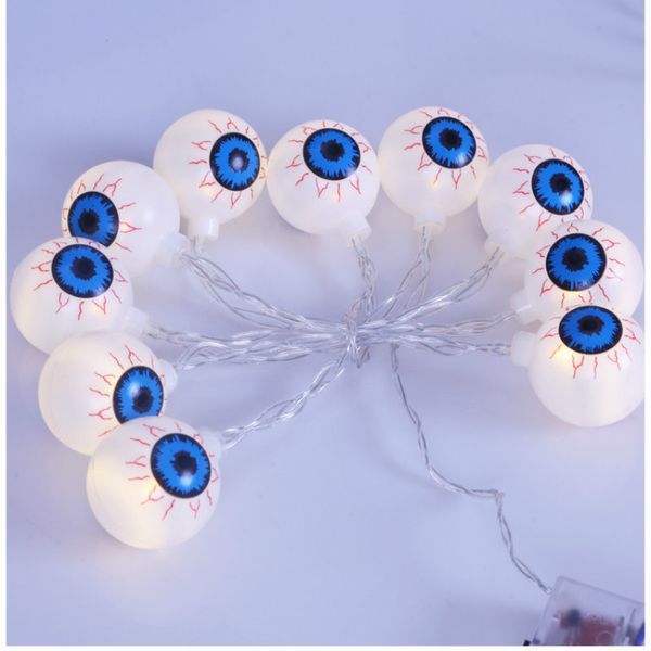 

halloween ghost eyes lights string lamp holiday party decoration string light battery operated 1.5m 3m 10led 20led colourful light