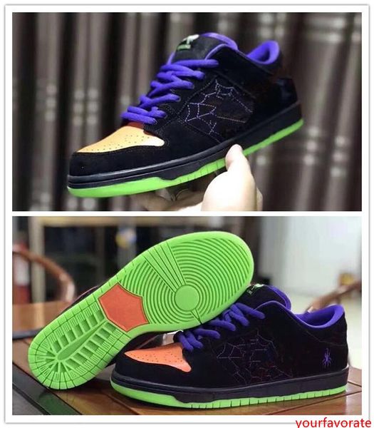 

sb dunk low night of mischief halloween men women running shoes trainers trick or treat black total orange court purple volt sport sneakers