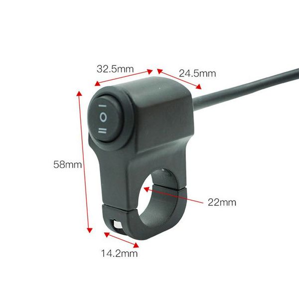 

1pcs мотоцикла алюминиевого сплава модифицирована выключатель фар прожекторов превратить один в двух из переключателя подключить три провода