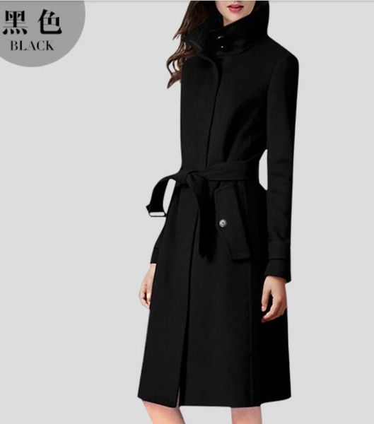 

s-6xl 2019 autumn women new fashion jacke personalized large size customizati medium and long slim waist coat, Black