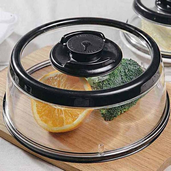 

1/2/4pcs multi-purpose silicone vacuum airtight sealer small size press-type fresh-keeping cover portable lunch boxes cover