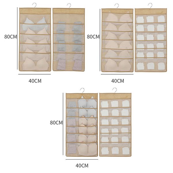 

large capacity non-woven fabric hanging bag storage organizer household supplies