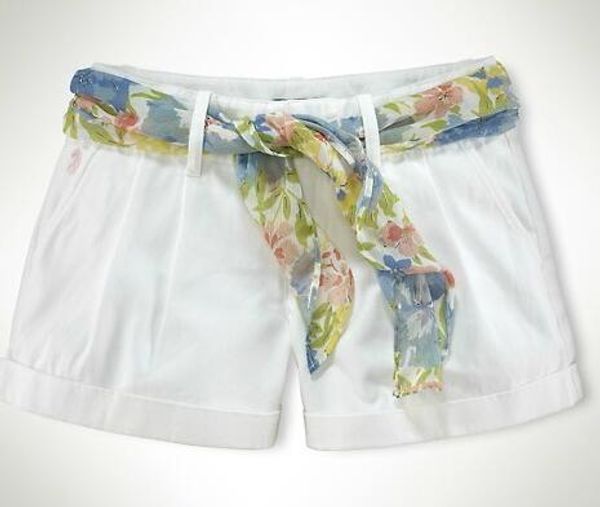 polo shorts with logo all over for womens