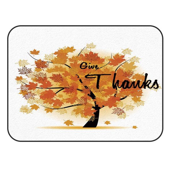 

charmhome soft carpet anti-slip rug life tree autumn maple tree with thanks carpet for living room home decor mat