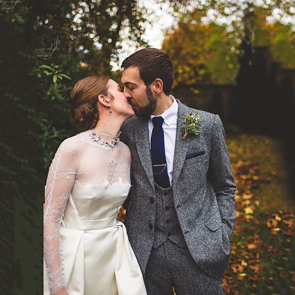 

latest coat pant designs grey tweed suits men classic winter wedding suits for men groom tuxedo 3 pieces tweed, White;black