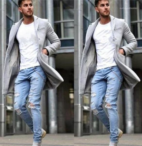 

winter coats fashion lapel neck long sleeve coats casual outerwear with button mens clothing mens designer luxury, Black