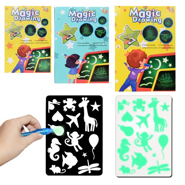 

sell magic drawing kids educational science teaching light led electronic hand writing board fluorescent writing board toys