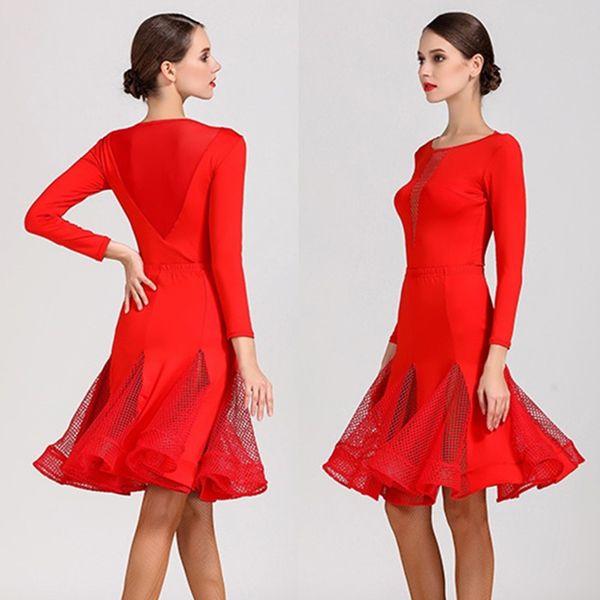

latin american dance dresses salsa dance dresses latin skirt salsa dress clothing modern costume red, Black;red