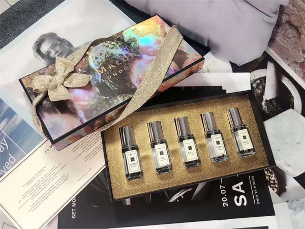 

jo malone london perfume 5pcs set christmas limited edition brand men perfume cologne perfumes fragrances 9ml*5pcs