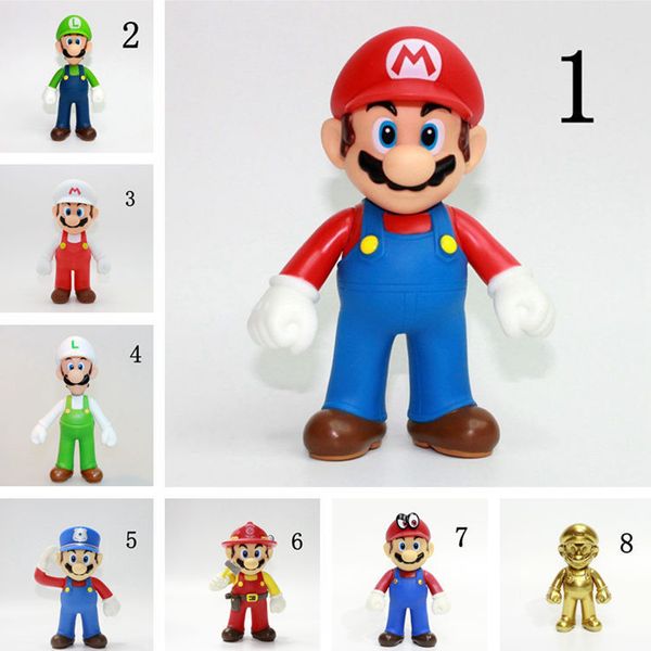 

super mario bros stand luigi mario plush toys soft stuffed anime dolls for kids gifts super mario plush toys 100pcst1i1617