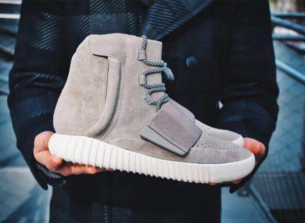 

designer shoes kanye west 750 boots mens glow dark light grey triple black high ankle sport shoes women sneaker skateboard shoes a509