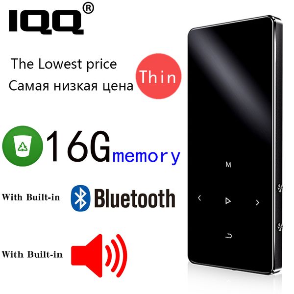 

iqq new version x2 bluetooth mp3 music player with touch screen and built-in 16gb hifi portable walkman with radio /fm/ record