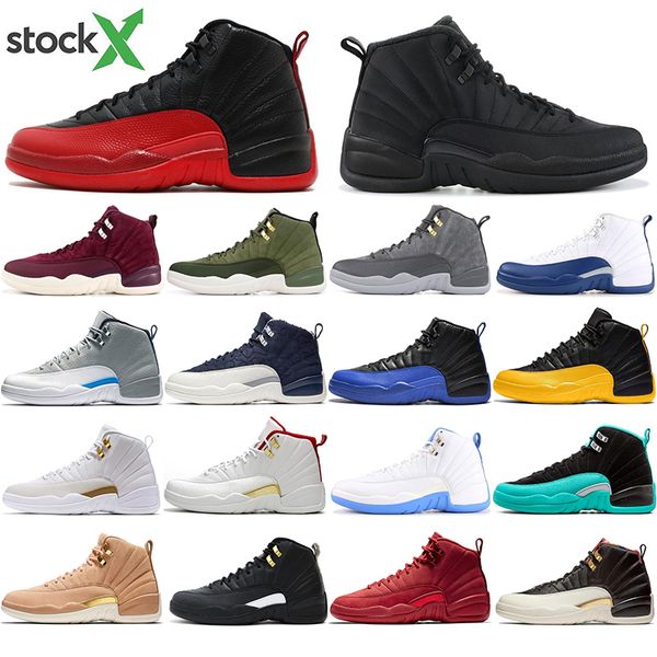 

with socks 2020 arrival fiba 12 12s basketball shoes men game royal gym red winterized bulls designer mens trainers sports size 40-47