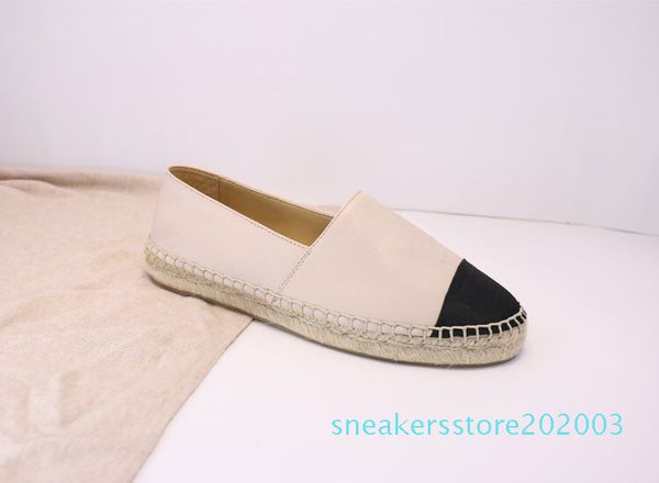 

espadrilles женщины дизайнер повседневная обувь luxury leather слип-on платформы обувь мужчины espadrilles сандалии с коробкой размер 34--42, Black