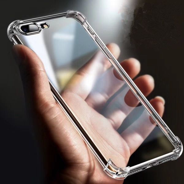 

case for iphone 8plus x xr xs max transparent protective shell tpu airbag anti-fall mobile phone shell