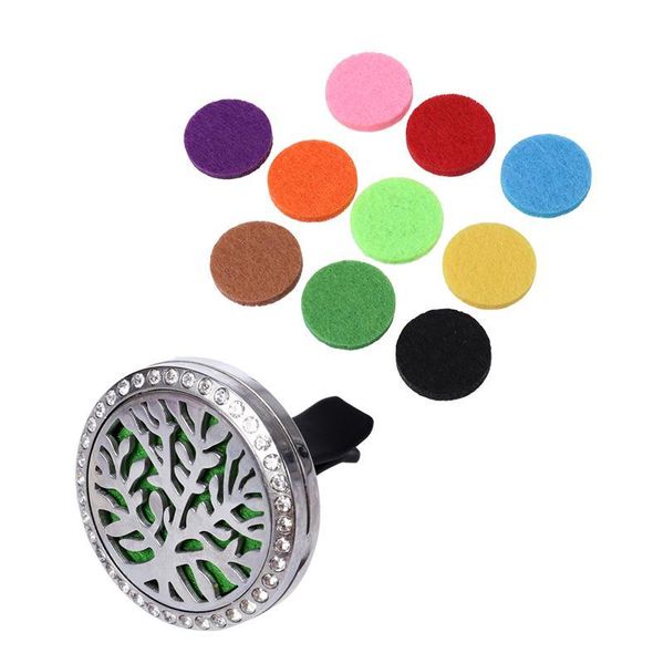 

1pcs shinning car use perfume clip diffuser with 10pcs aromatous cotton slice a529(multicolor