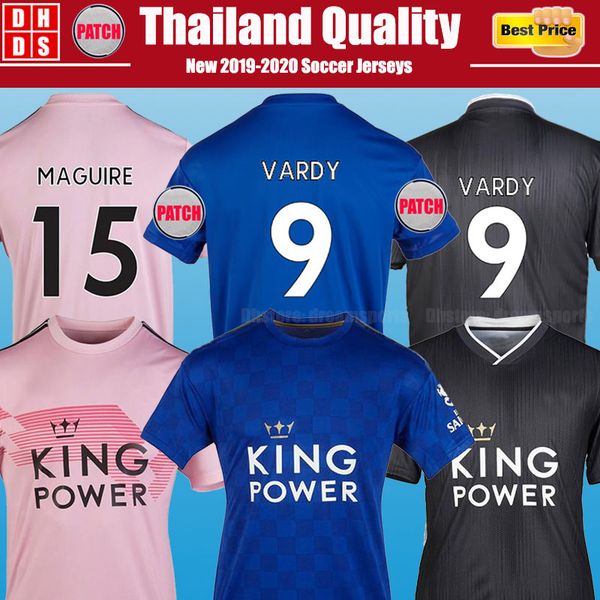 

leicester soccer jersey 19 20 football shirt city 2019 2020 vardy maguire camiseta de fÃºtbol ndidi camisa de futebol maddison maillot foot, Black;yellow