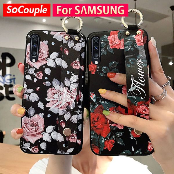 

socouple wrist band case for samsung galaxy s9 s8 s10 plus a10 a20 a30 a40 a50 a60 a70 a7 2018 note 8 9 10plus phone holder case