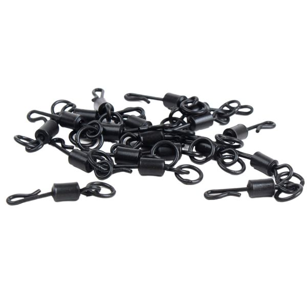 

50pcs carp fishing swivel quick change / release swivel cap tackle connector