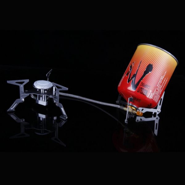 

outdoor camping gas tank stove base holder stainless steel folding cartridge canister tripod bracket bottle prevention stand