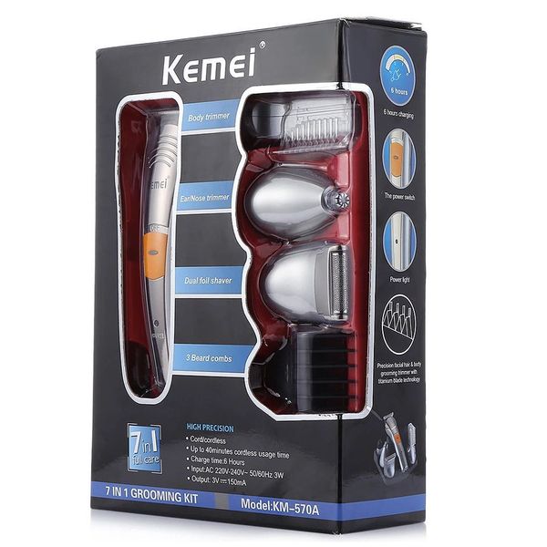 

kemei 570a all-in-1 shaving machine male pube trimmer removal groomer body shaver stubble trimmer bdegarden xvqtv