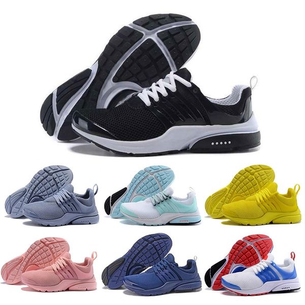 

2019 fashion presto chaussures wholesale men women running shoes triple black white blue mens zapatos sports sneaker size 36-45 outdoors