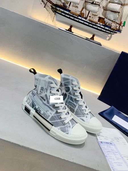 

23 oblique high low sneakers obliques technical leather flowers technical outdoor casual shoes canvas shoes size 43, Black