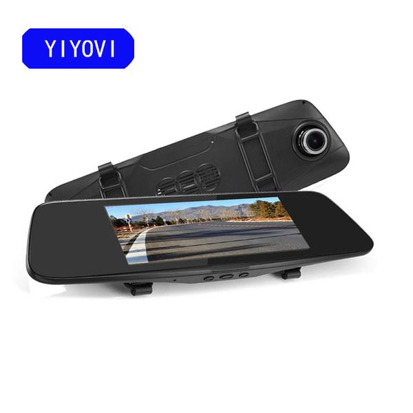 

car monitor hd 1080p car dvr camera auto 7 inch rearview mirror digital video recorder dual lens registratory camcorder
