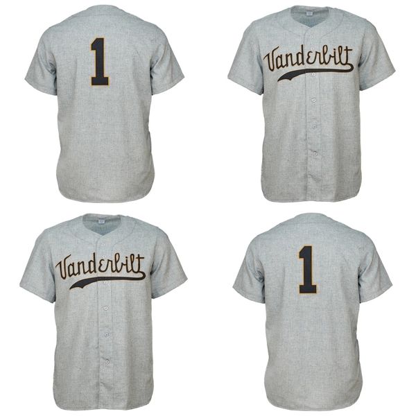 

vu vanderbilt commodores 1960 road jersey shirt custom men women youth baseball jerseys any name and number double stitched, Blue;black