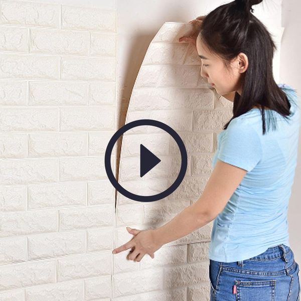 

70cmx77cm pe foam decorative 3d sticker self adhesive wallpaper diy brick living room kids safty bedroom home decor wall sticker