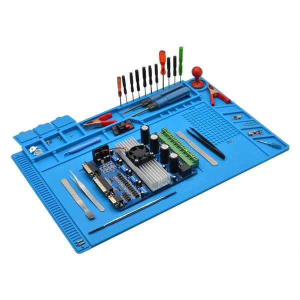 

anti-static heat insulation working mat heat-resistant bga soldering station repair silicone insulator pad maintenance platform
