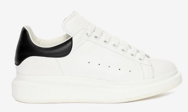 

popular designer sneakers genuine leather men shoes women shoes classic model oversized sole sneakers lace-up comfortable 36-46, Black