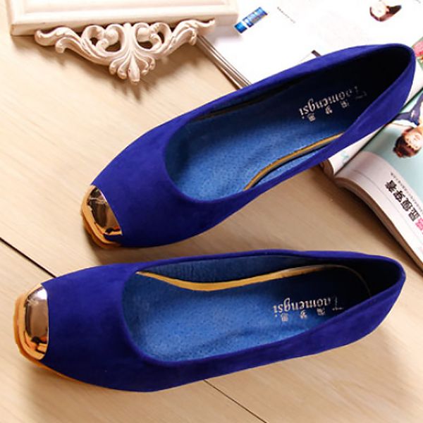 

women shoes summer big size 34-43 2019 fashion blue flats slip-on loafers square toe metal decoration leather ballet flats, Black