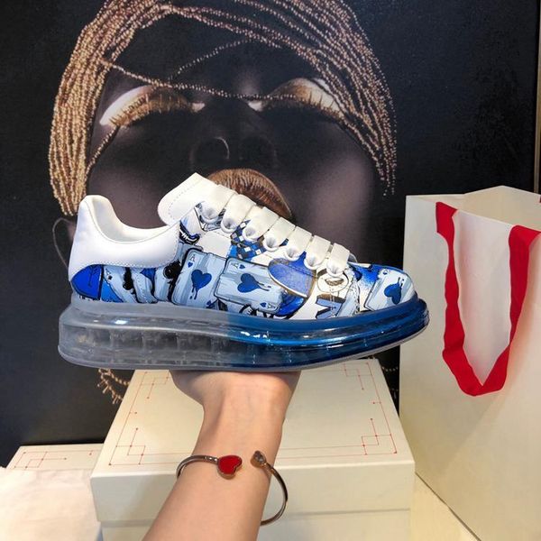 

2020 luxury transparent rubber vacuum upgraded edition explosive fashion thick-soled designer shoes cushion crystal bottom casual shoe