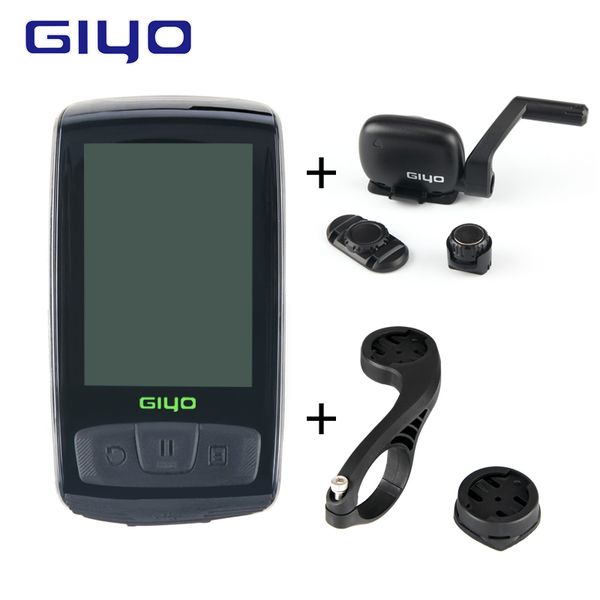 

giyo m4 wireless bluetooth bike computer bicycle speedometer odometer cycling speed and cadence sensor heart rate monitor