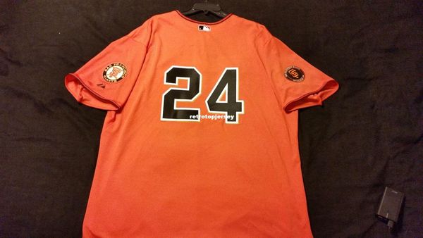 

majestic san francisco 24# w. mays coolbase on field jersey mens stitched wholesale big and tall size xs-6xl baseball jerseys, Black;blue