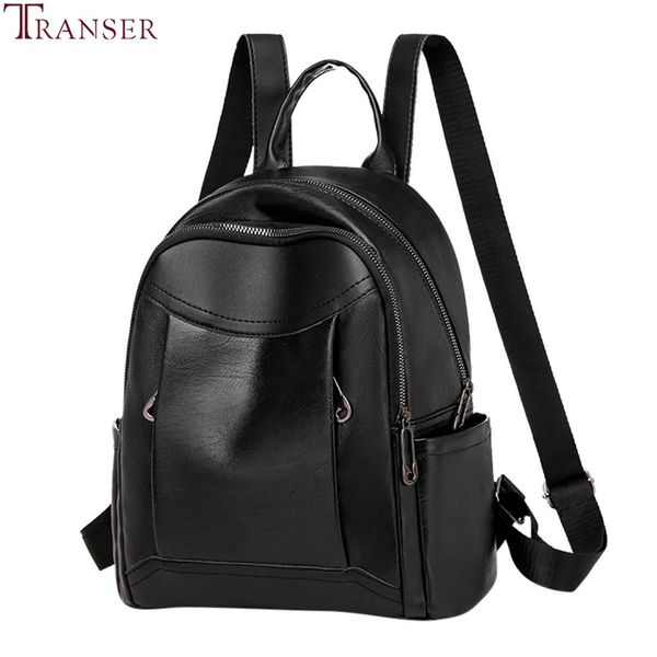 

transer women backpack fashion pu leather beautiful travel bag anti-theft multi-function casual student multifunctional backbag