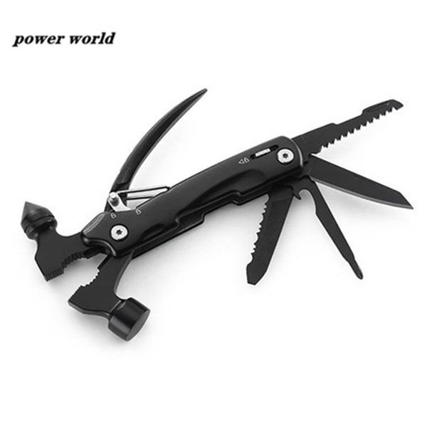 

1pcs multi-functional claw hammer screwdriver saw knife pliers tools set folding outdoor camping hand tools