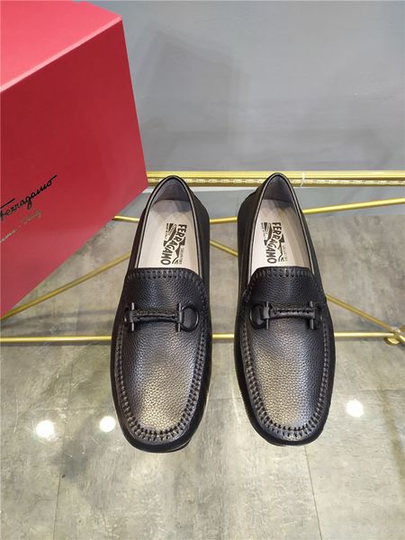 

new men's loafers shoes fashion luxury leather shoes's mens boots men's shoes non-slip comfortable driving men's casual, Black