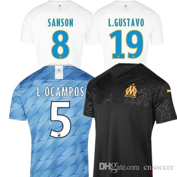 

Top thai 19 20 Olympique De Marseille soccer jerseys 2019 Marseille maillot PAYET BENEDETTO GERMAIN THAUVIN GUSTAVO football shirt