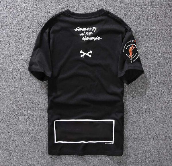 

casual t-shirt mens clothing designer shirt black white orange size s-xxl cotton blend crew neck short sleeves cartoon printed, White;black